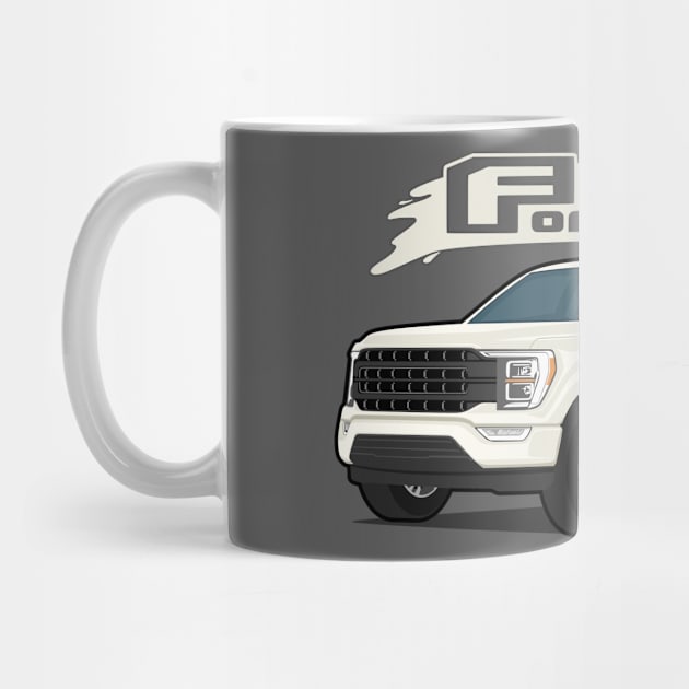 Car truck off road  f-150 white by creative.z